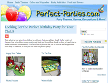 Tablet Screenshot of perfect-parties.com